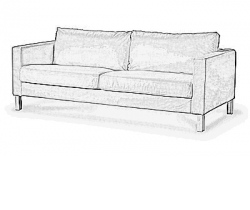 Bezug für Karlstad Dreier-Sofa