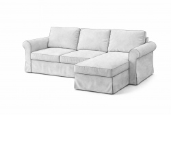 Bezug für Backabro Bett Sofa mit Récamiere